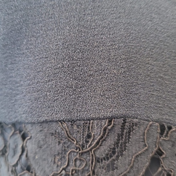 Navy Blue Dress with Lace Details - Picture 5 of 5